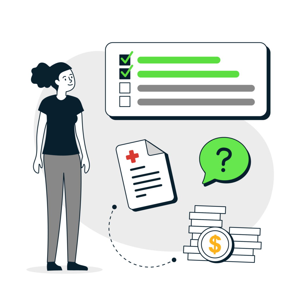 HR professional using Flimp Decisions tool on a laptop to guide employees through open enrollment benefits decisions, highlighting healthcare cost savings and plan comparisons.